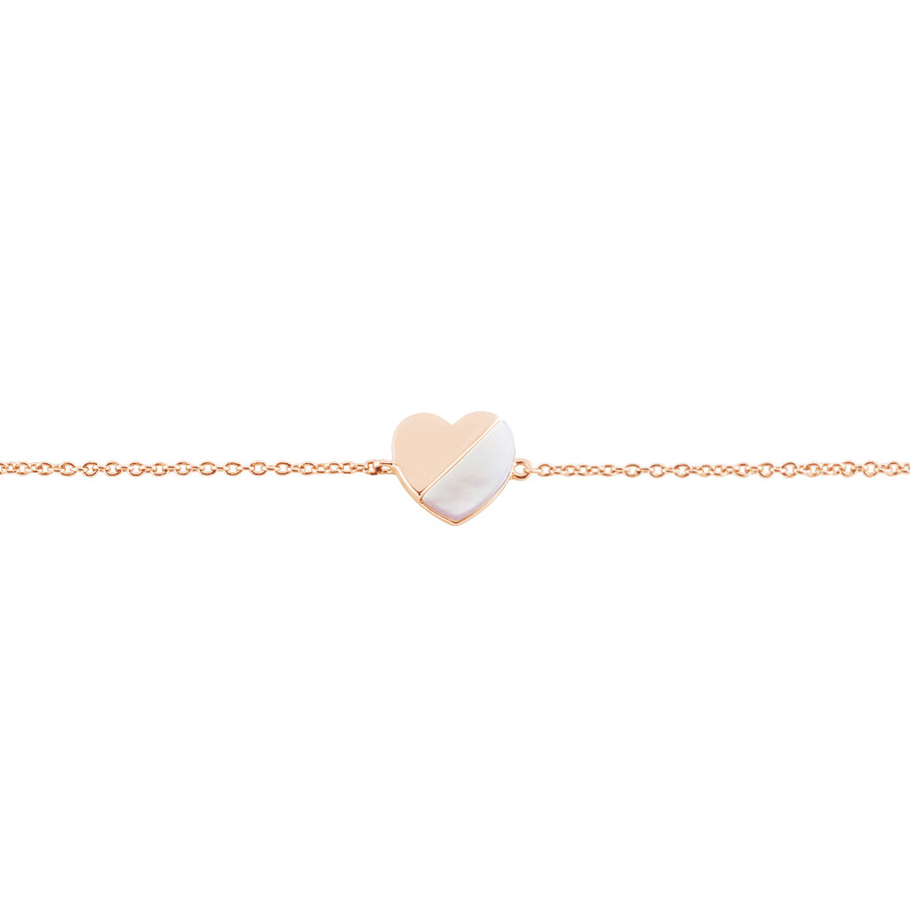 Damenarmband Silber 925 Rosé Vergoldet Herz - Armbänder mit Anhänger Damen | OROVIVO