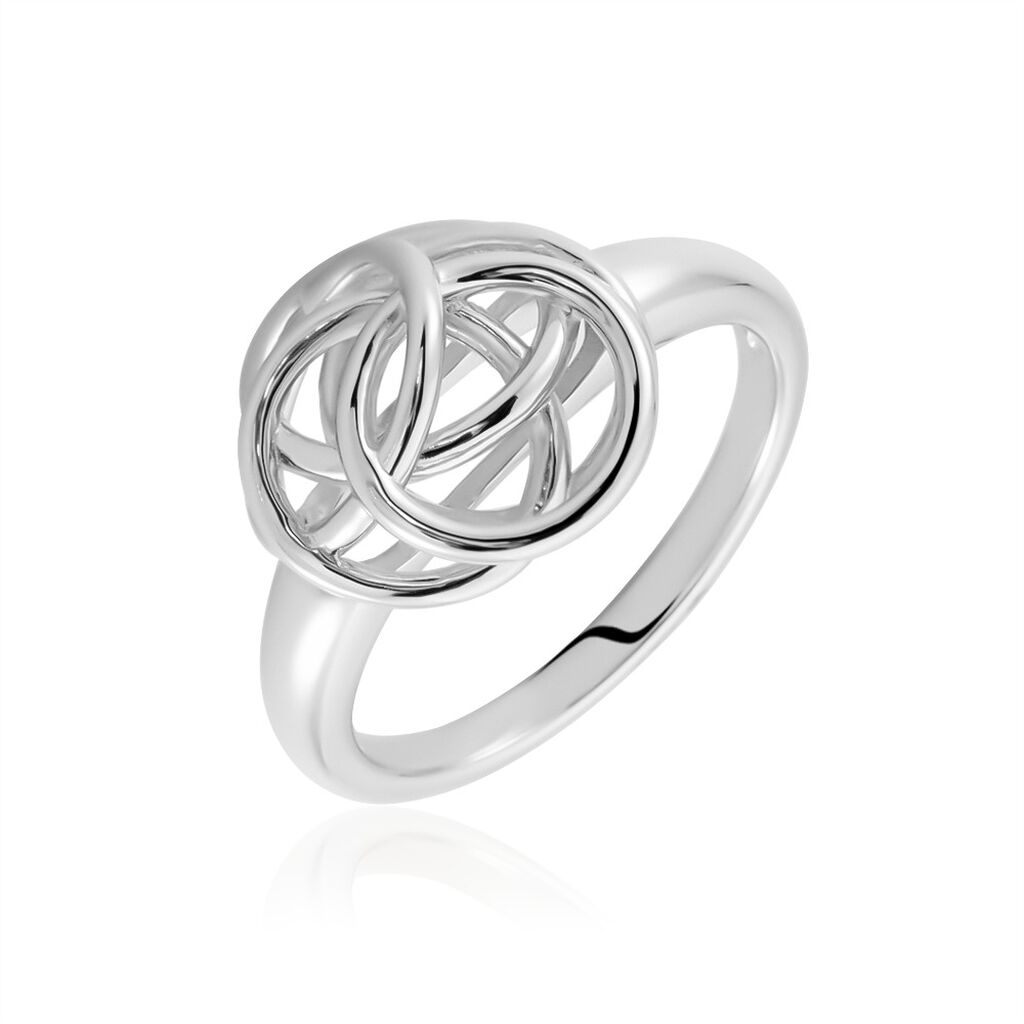 KNITY Damen Ring Silber Silber 925 Knoten, Ring ohne Stein