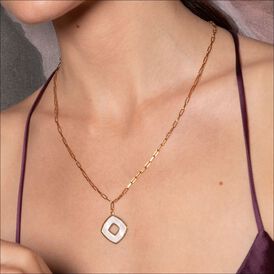 Damen Halskette Silber 925 Vergoldet Raute - Ketten mit Anhänger Damen | OROVIVO