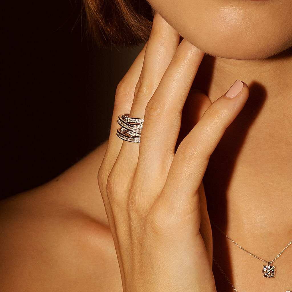 Damen Ring Silber 925 Zirkonia Rina  - Ringe mit Stein Damen | OROVIVO