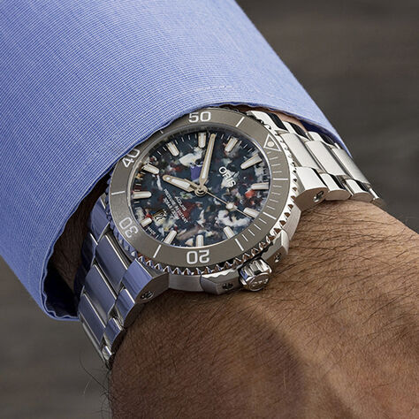 ORIS Aquis Upcycle 0173377664150-SET Automatik - Armbanduhren  | OROVIVO