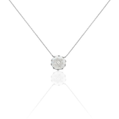 Damen Halskette Silber 925 Perlmutt  - Halsketten Damen | OROVIVO