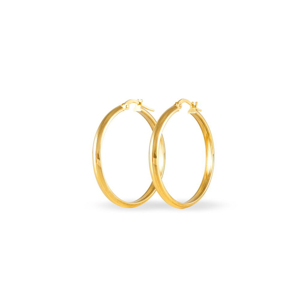 SHALANA Damen Creolen Gold 375 (9 Karat) B 3 mm