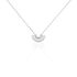 RUJA Damen Collier Silber 925 Zirkonia Wei&szlig; Halbkreis