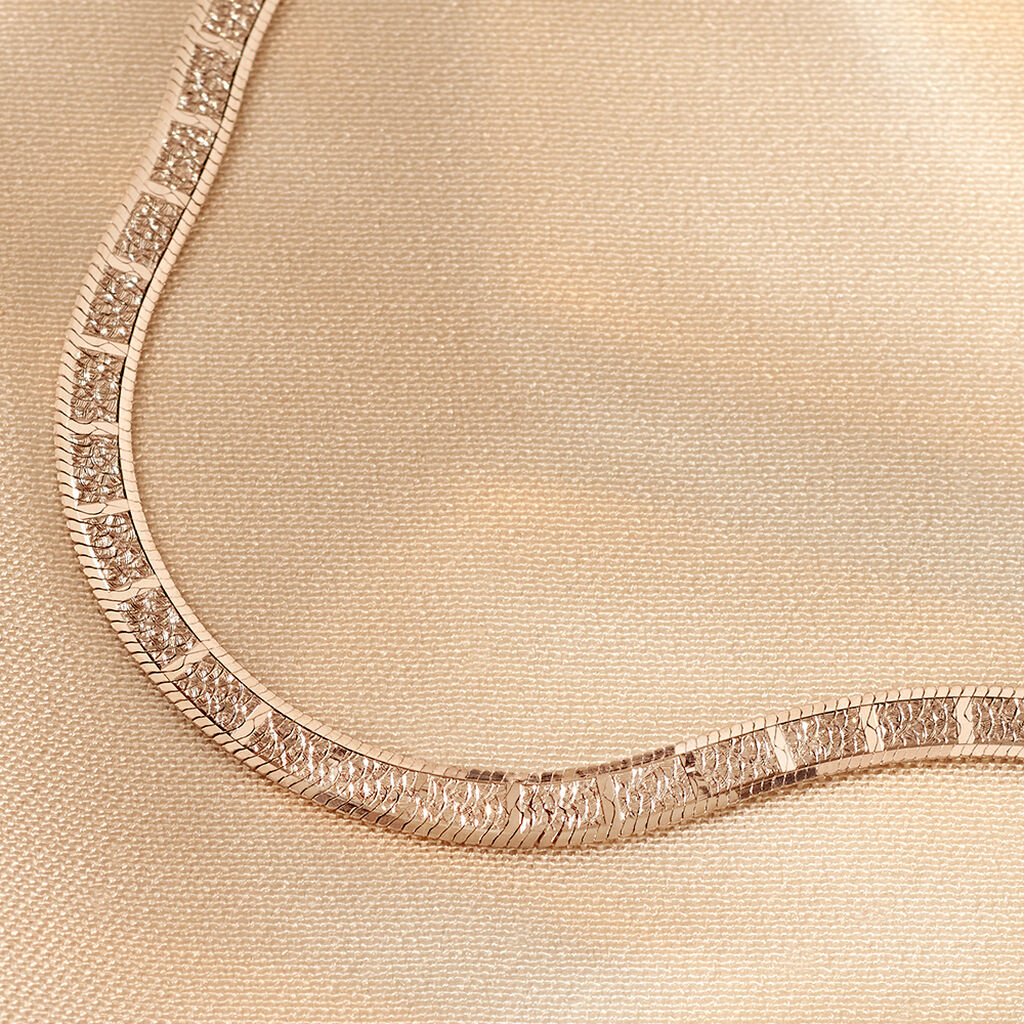 Damen Schlangenkette Silber 925 Vergoldet Bicolor Nuri - Ketten ohne Anhänger Damen | OROVIVO
