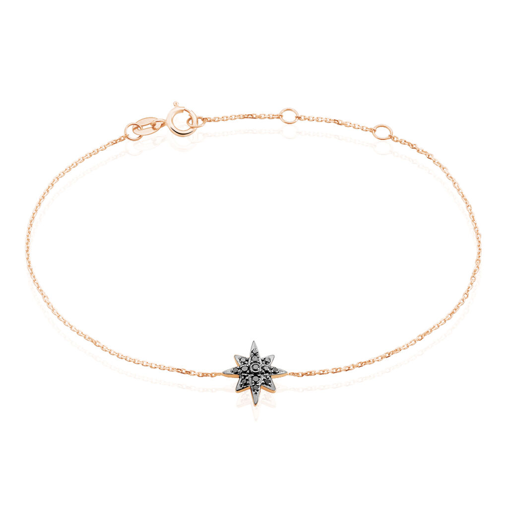 Bracelet Or Rose Laetia Etoile Diamants  - Spannringe Damen | OROVIVO