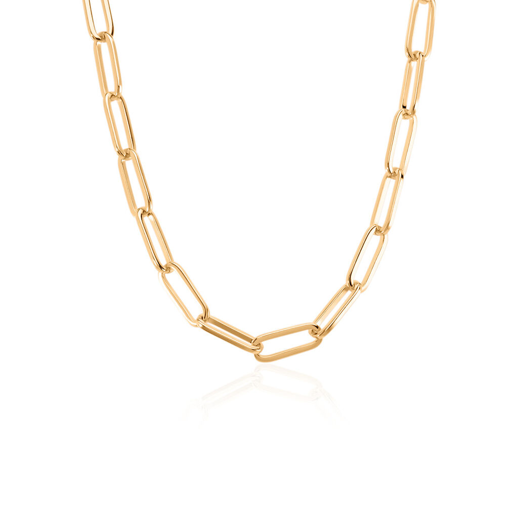 DELILAH Damen Kette Vergoldet Kettenglieder, Kette ohne Stein