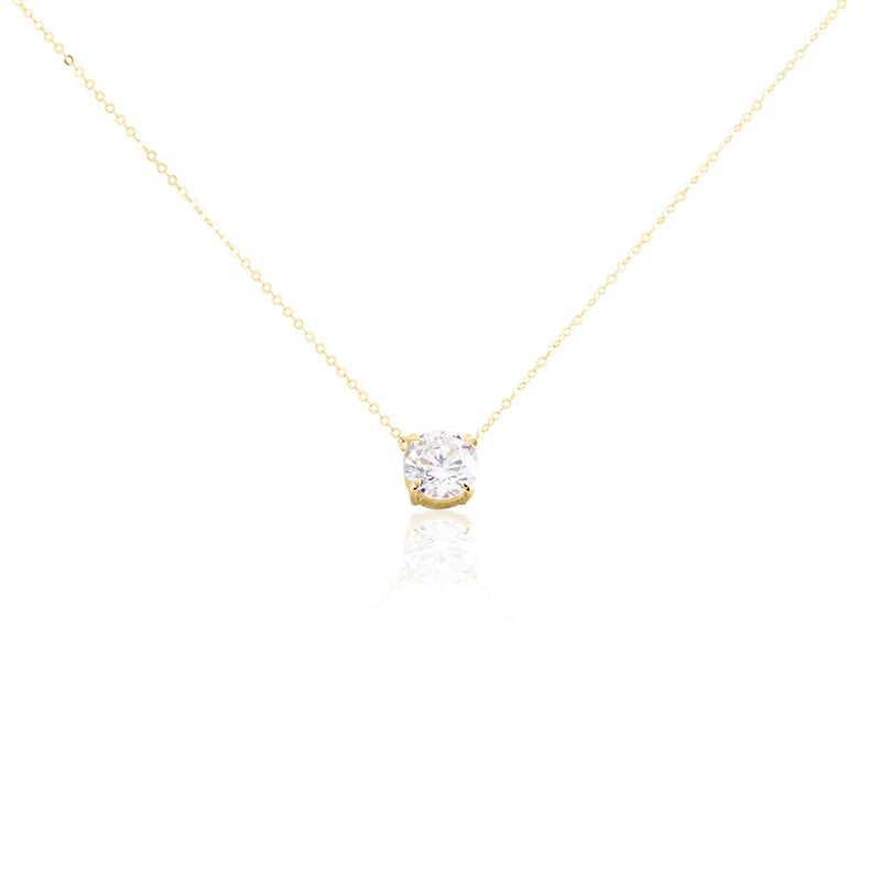 Collier Or Jaune Ponama Oxyde De Zirconium - Spannringe Damen | OROVIVO