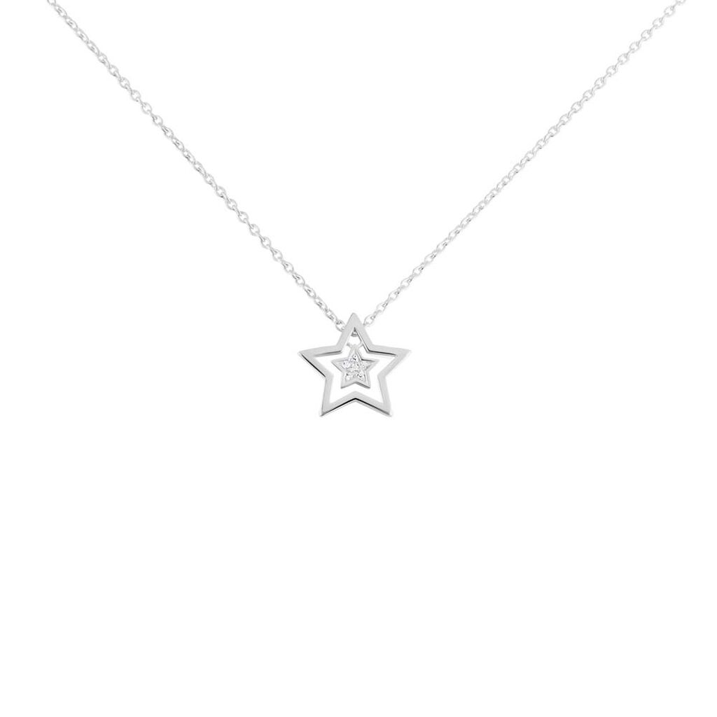 Damen Halskette Silber 925 Zirkonia Stern - Halsketten Damen | OROVIVO