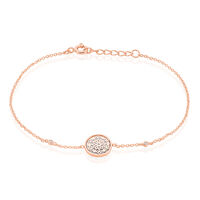 Damenarmband Silber 925 Rosé Vergoldet Zirkonia
