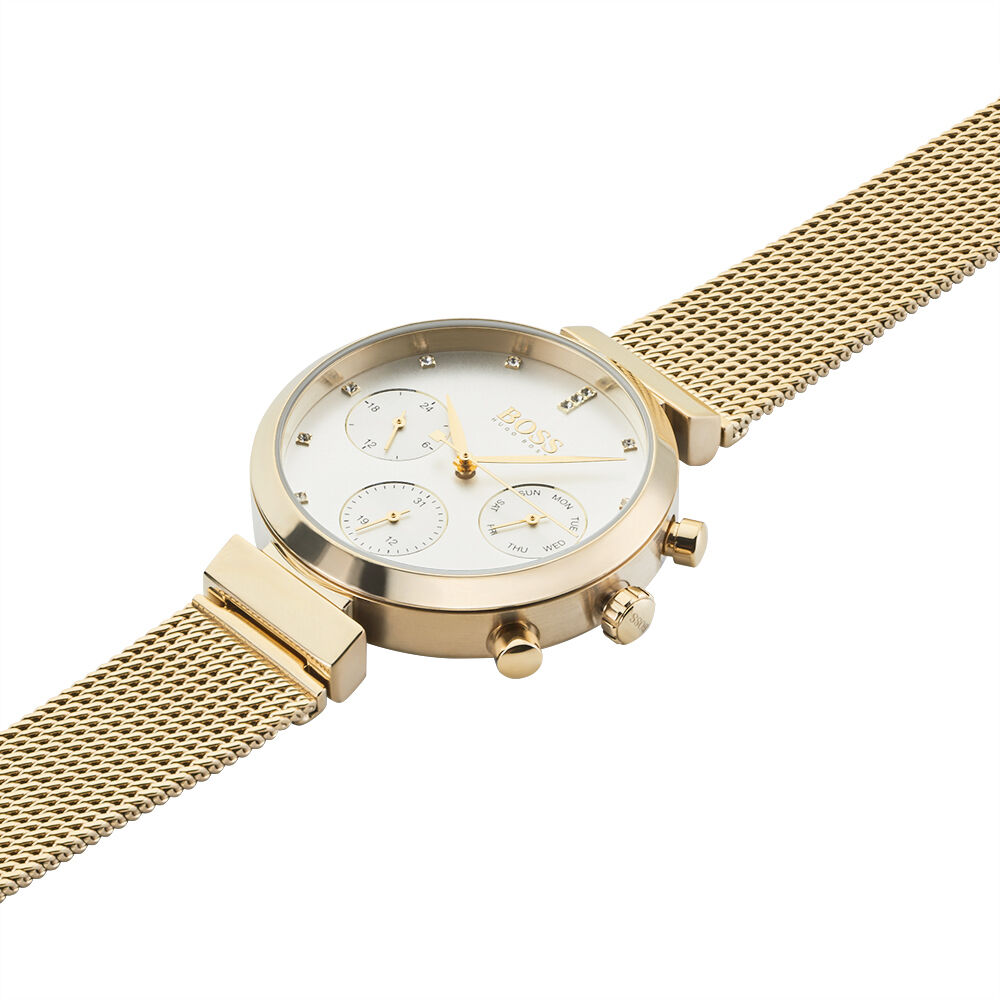 BOSS Damenuhr Flawless 1502552 Quarz Chronograph 70570005386R00