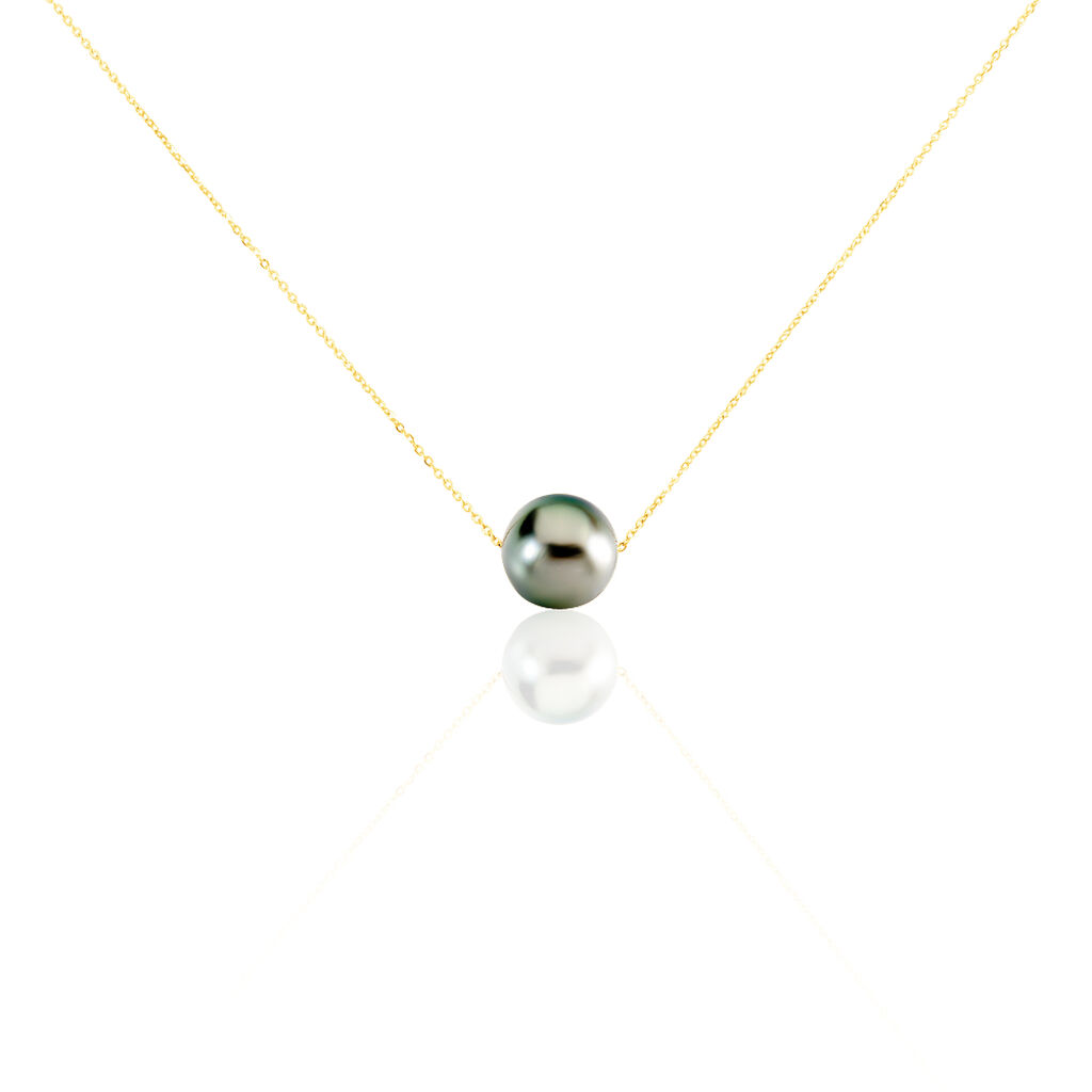 Collier Chaine Or Jaune  Et Perle - Spannringe Damen | OROVIVO