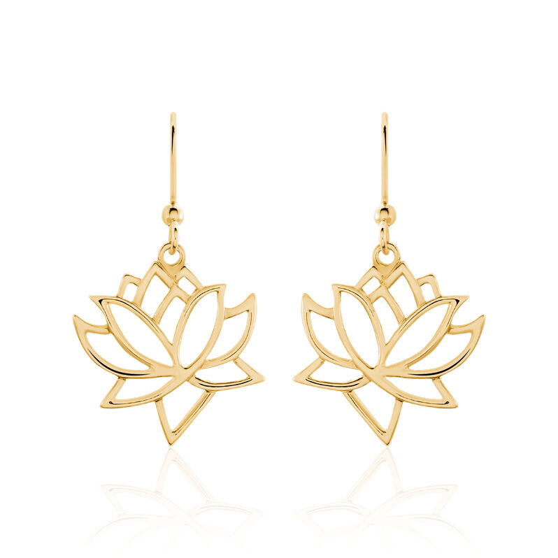 Boucles D'oreilles Plaque Or Fuji - Spannringe Damen | OROVIVO