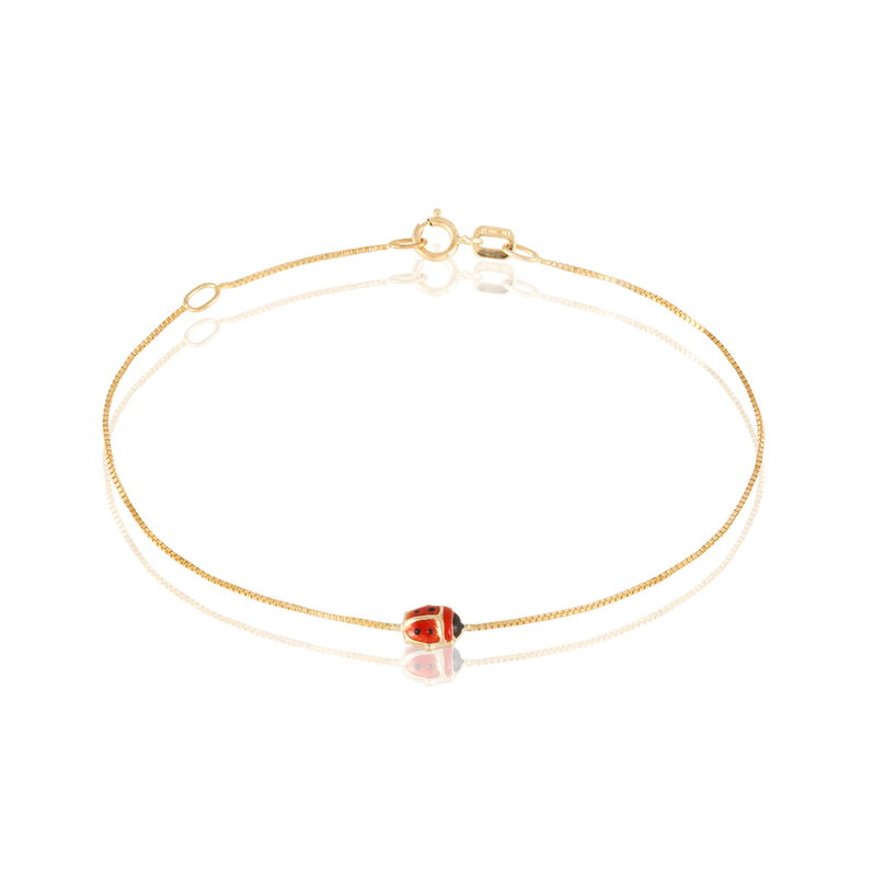 Bracelet Helidie Coccinelle Or Jaune - Spannringe Kinder | OROVIVO