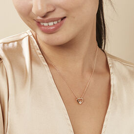 Damen Halskette Messing 18 Karat Vergoldet Zirkonia Herz - Herzketten Damen | OROVIVO