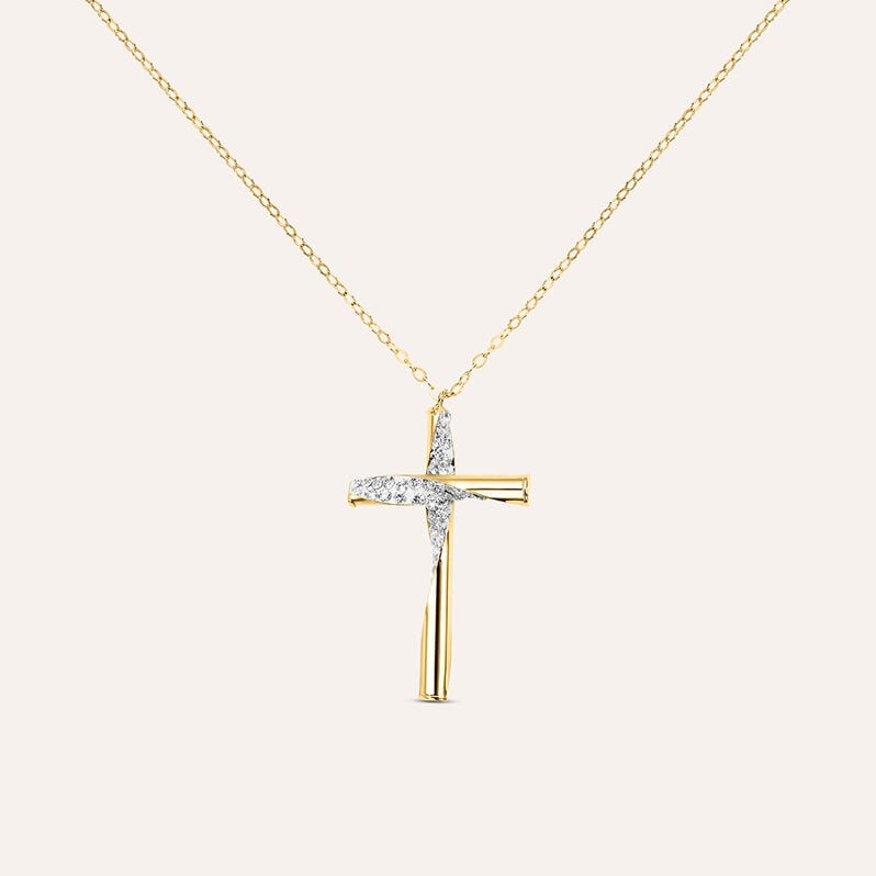 Collana Christelle Oro Giallo Cristallo - Spannringe Damen | OROVIVO
