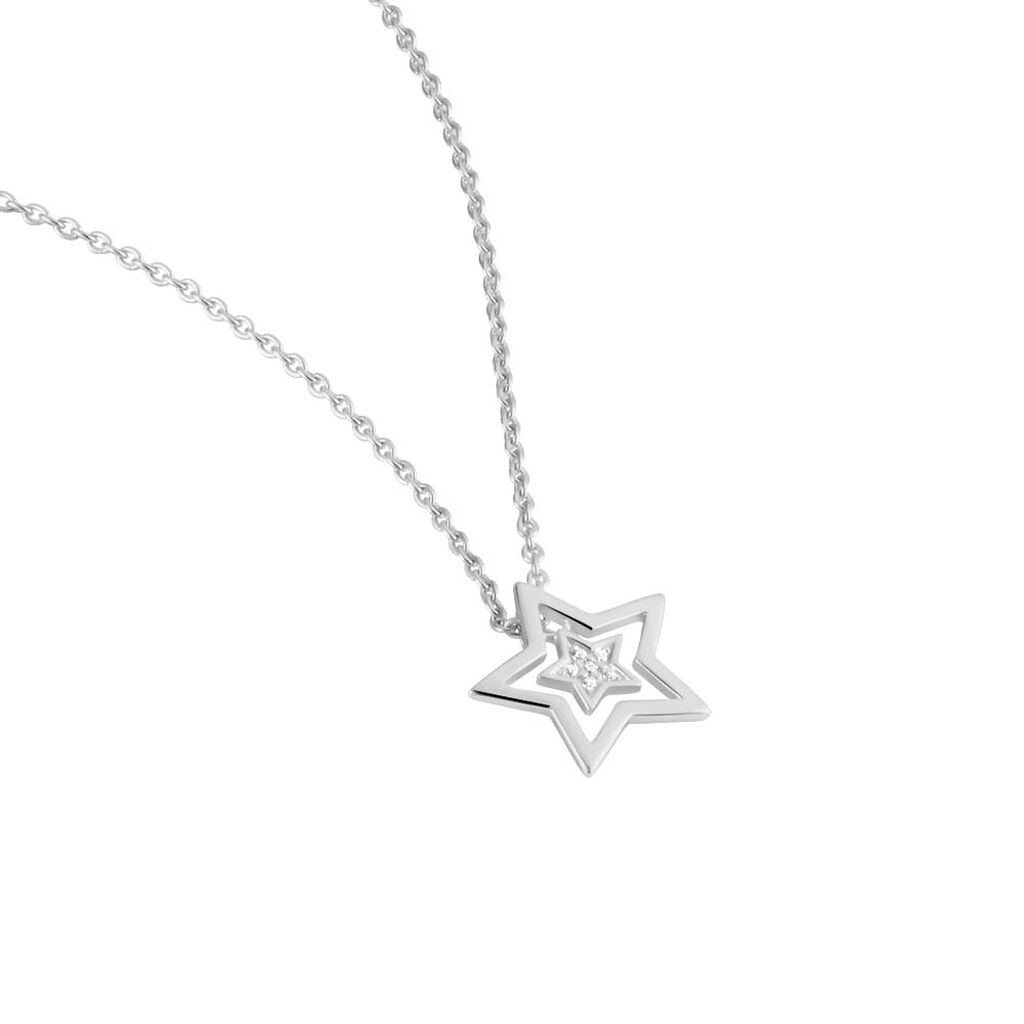 Damen Halskette Silber 925 Zirkonia Stern - Halsketten Damen | OROVIVO