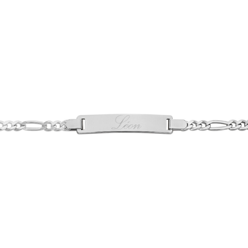 Kinder Id Armband Figarokette Silber 925  - Armbänder mit Gravur Kinder | OROVIVO