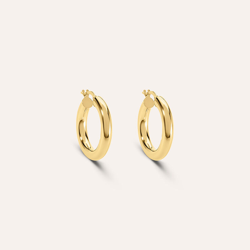 Orecchini A Cerchio Toujours Oro Giallo - Spannringe Damen | OROVIVO