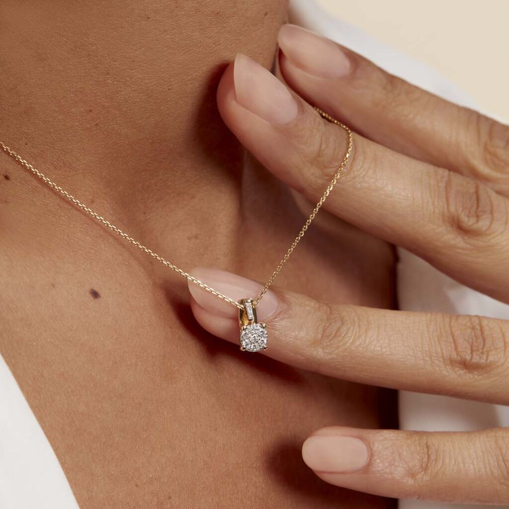 Collier Kate Or Jaune Et Diamant - Spannringe Damen | OROVIVO