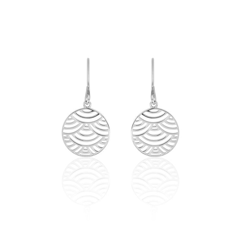 Boucles D'oreilles Naelia Argent Cercle - Spannringe Damen | OROVIVO