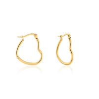 SCARLETTE Damen Creolen Edelstahl vergoldet Herz