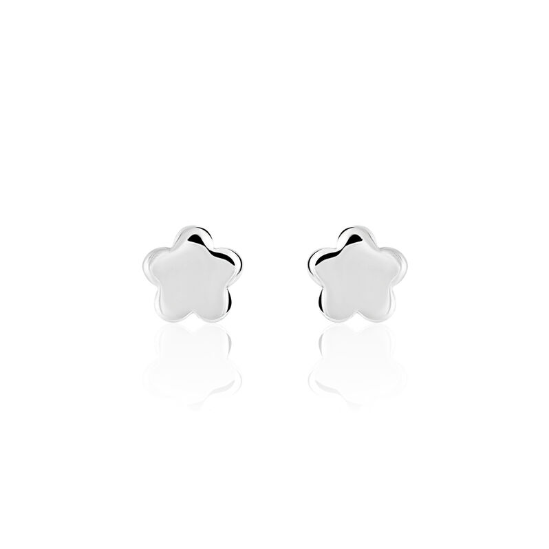 Boucles D'oreilles Argent Puces Fleurs - Spannringe Damen | OROVIVO