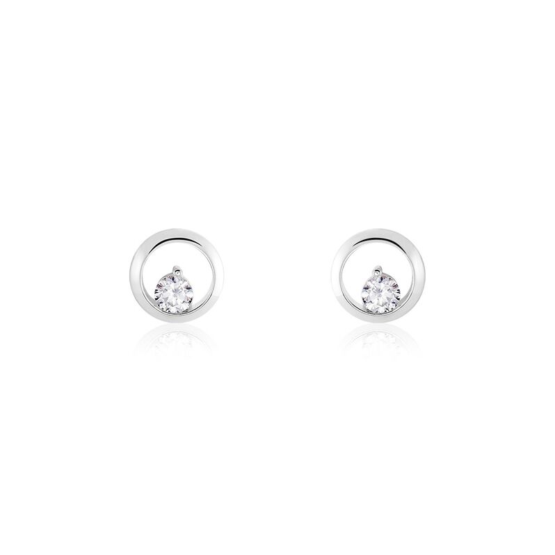 Damen Ohrstecker Silber 925 Zirkonia India  - Ohrstecker Damen | OROVIVO