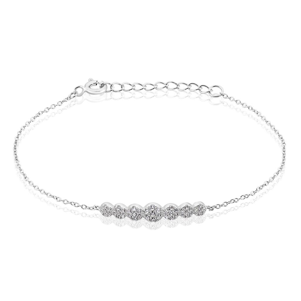 🦚 Damen Armband Silber 925 Zirkonia Lerzana, Armband mit Stein