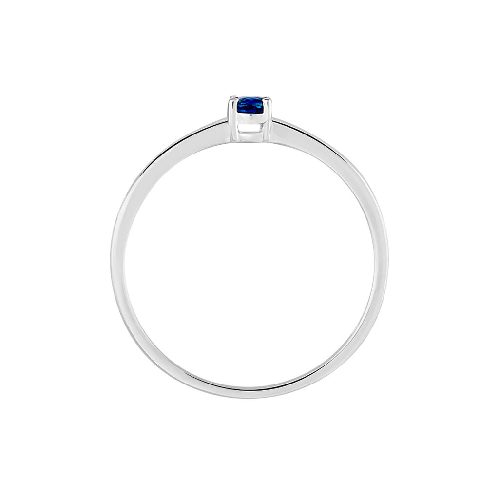 Solitaire Or Weiss Dota Saphir Ovale - Spannringe Damen | OROVIVO