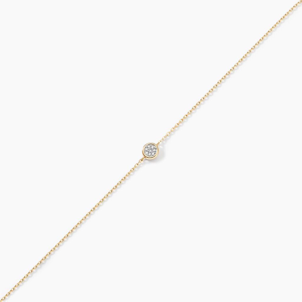 Bracelet Or Jaune Sofia Diamants - Spannringe Damen | OROVIVO