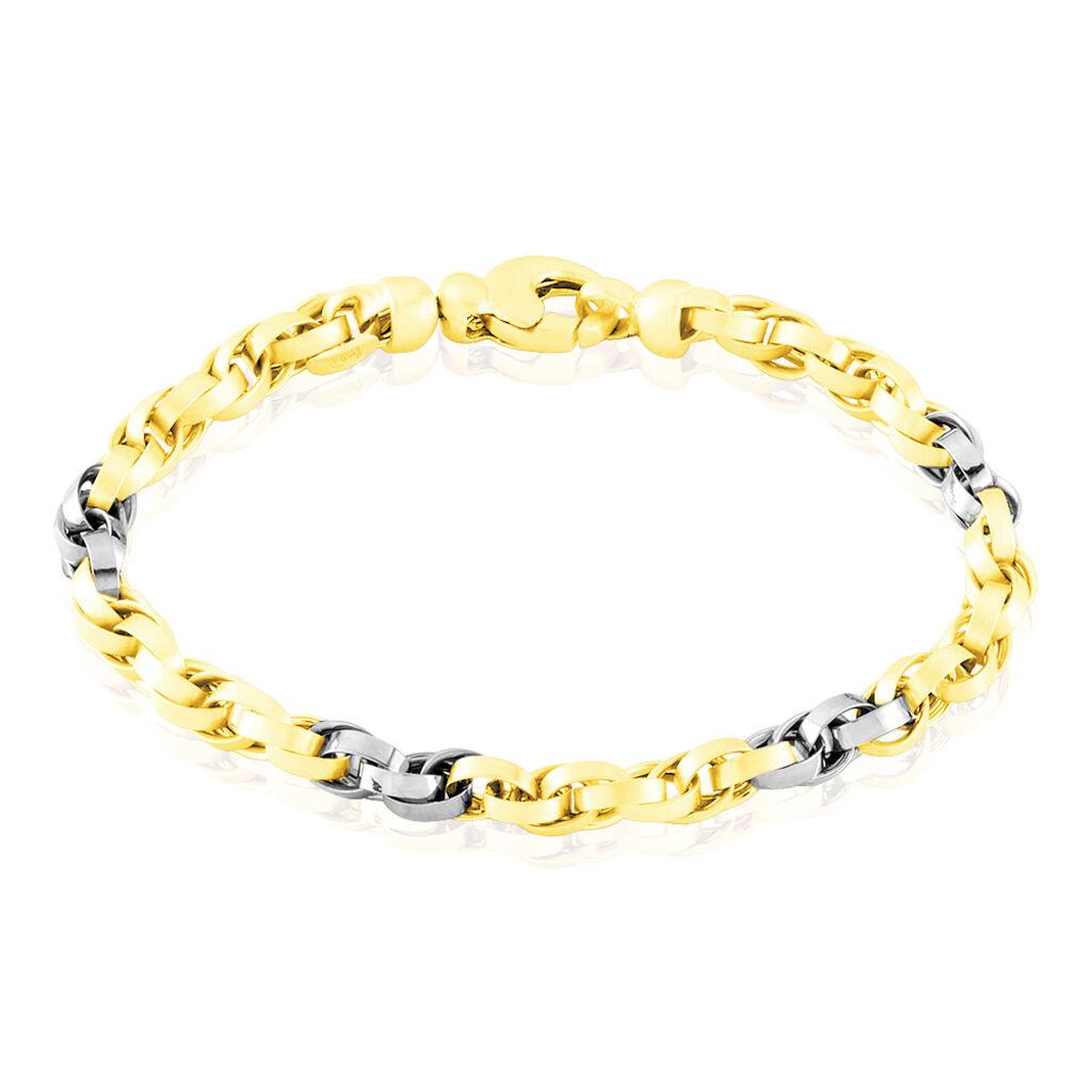 ELLE Damen Armkette Gold Bicolor 585 (14 Karat)