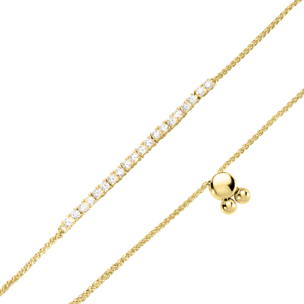 ORIVELLE Damen Armband Silber vergoldet 925 Zirkonia Wei&szlig; 1,17 ct