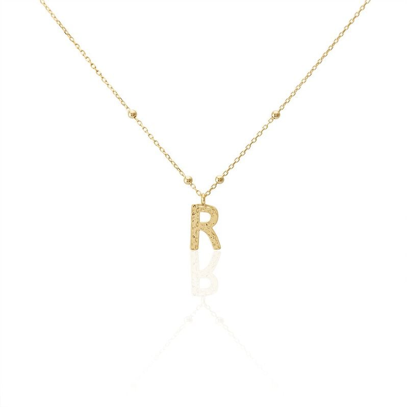 Collier Plaqué Or Jaune Lettra - Spannringe Damen | OROVIVO