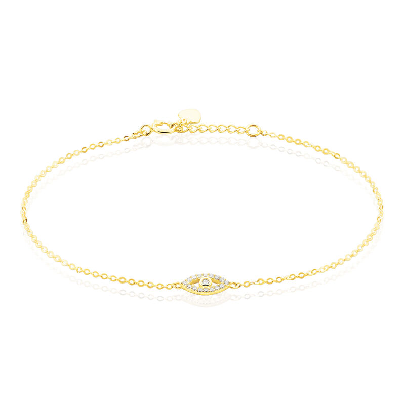 Bracelet Or Jaune Bernadette œil - Spannringe Damen | OROVIVO