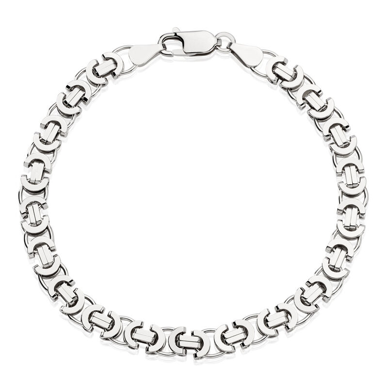 KINGSTON Herren Armband Silber 925 B 6 mm - Armb&auml;nder Herren | OROVIVO