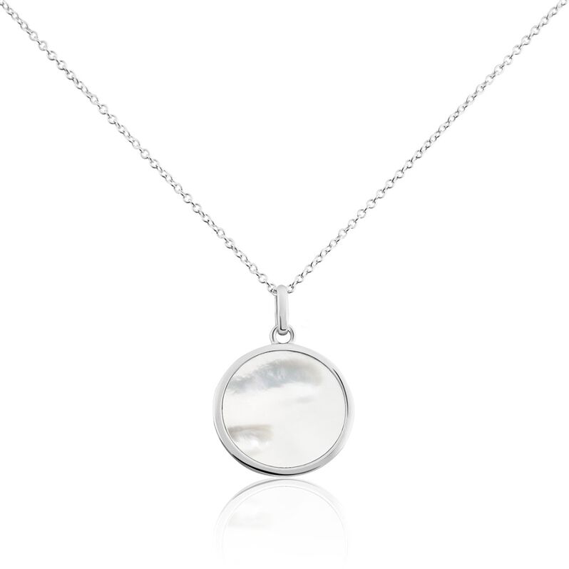 Collier Zea Argent Rhodié Nacre - Spannringe Damen | OROVIVO