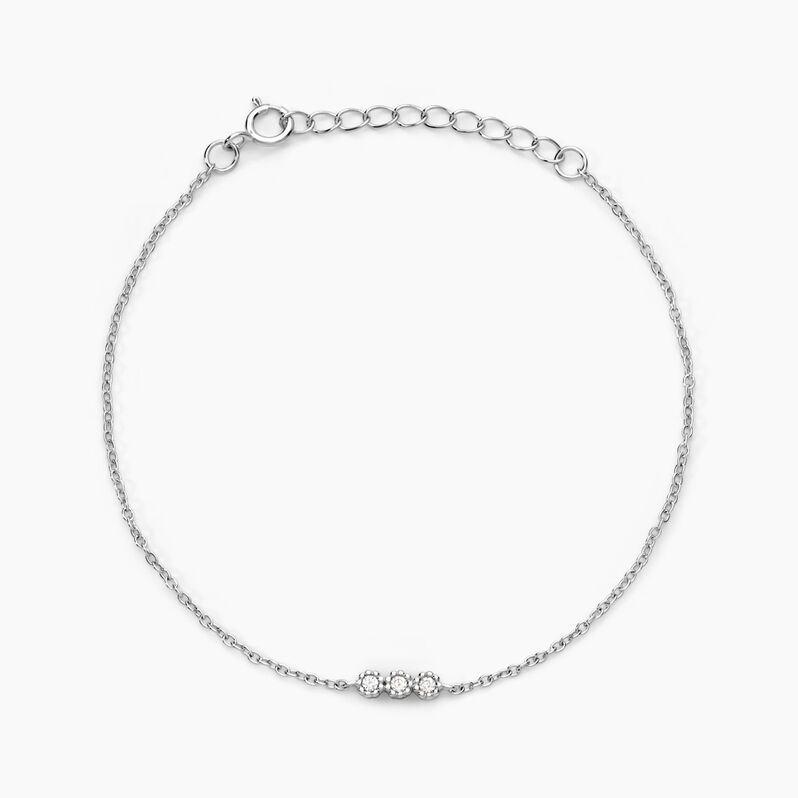 Bracelet Janys Argent Weiss Oxyde De Zirconium - Spannringe Damen | OROVIVO