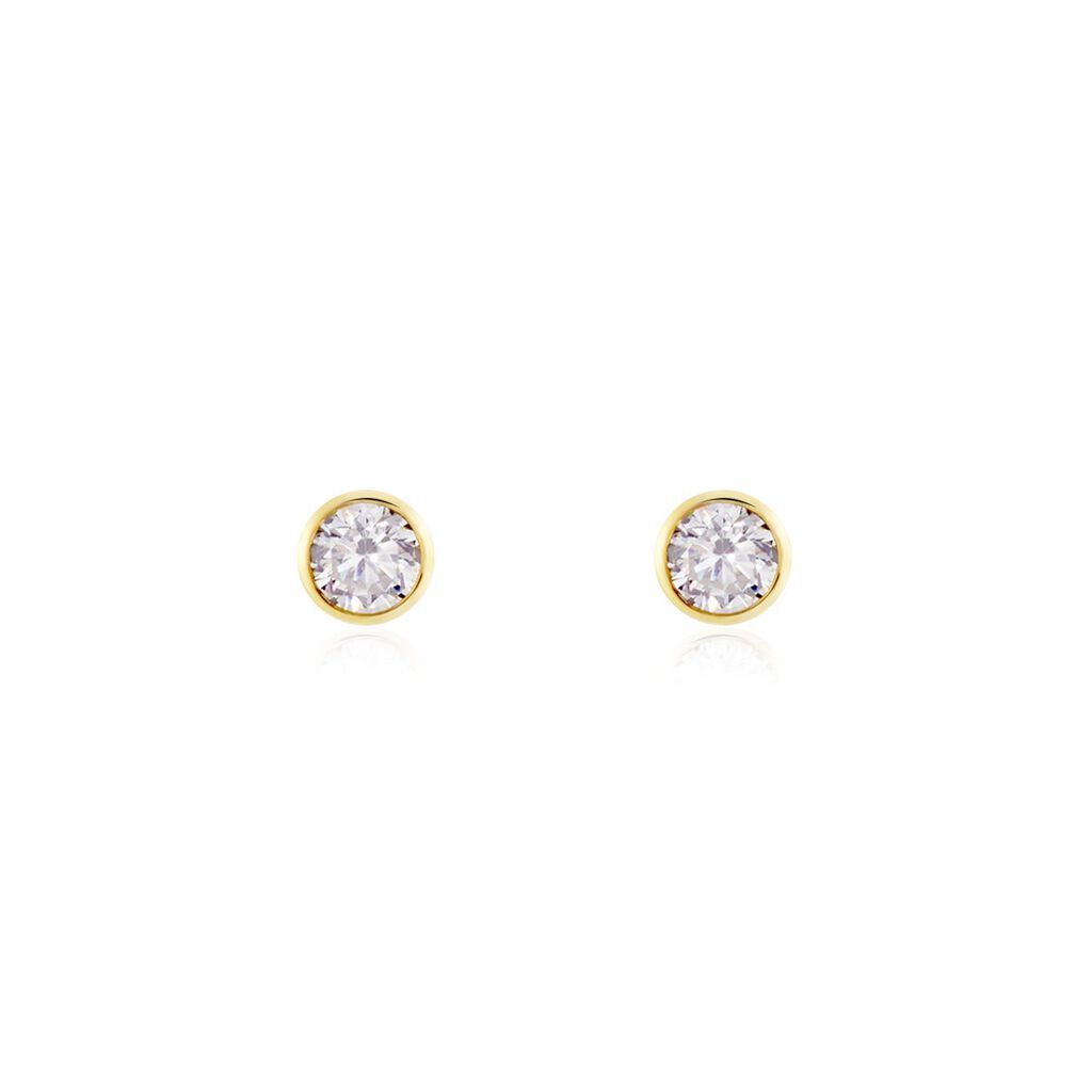 Damen Ohrstecker Gold 375 Zirkonia  - Ohrstecker Damen | OROVIVO