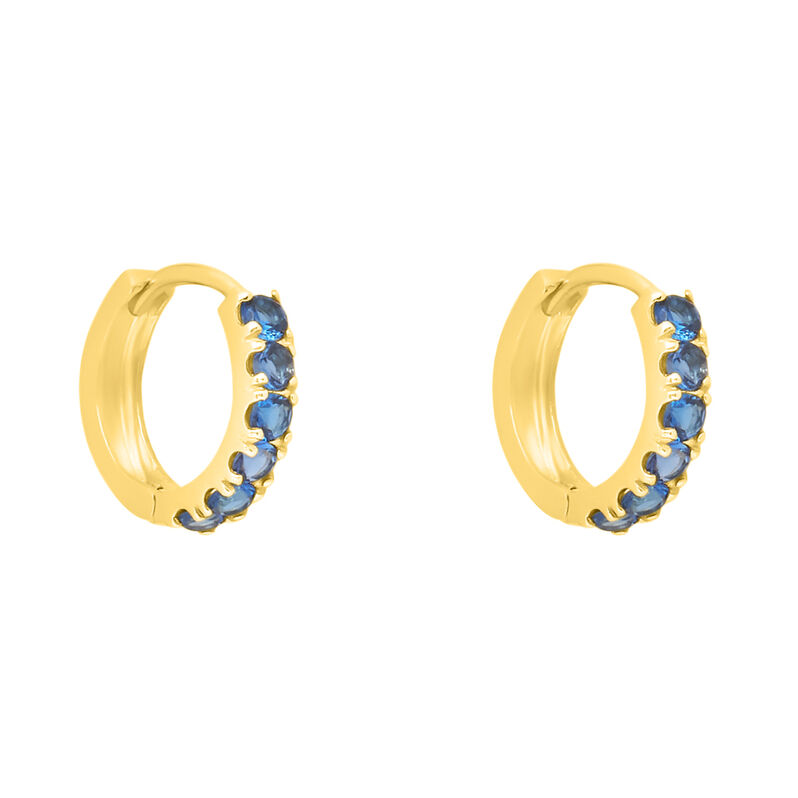 Orecchini A Cerchio Toujours Oro Giallo Cubic Zirconia - Spannringe Damen | OROVIVO