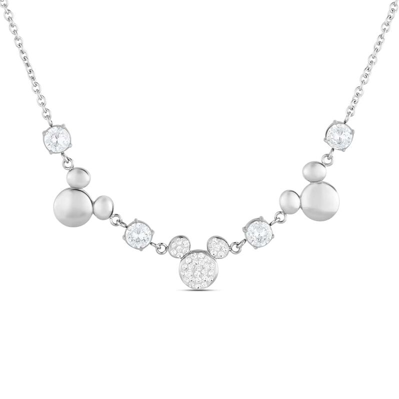 Collana Mickey Mouse & Friends Acciaio Cristallo - Spannringe Damen | OROVIVO