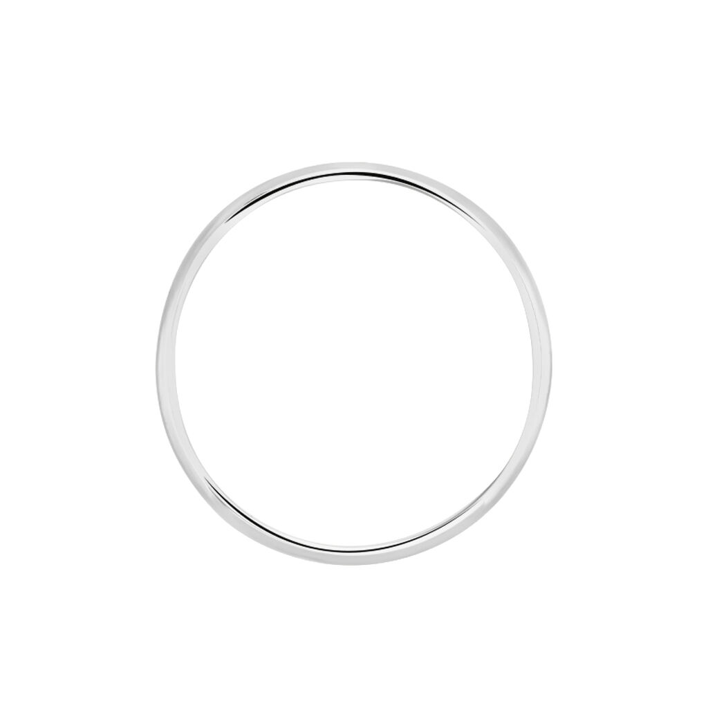 Alliance Meredithe Demi Jonc Classique Platine Blanc - Spannringe Familie | OROVIVO