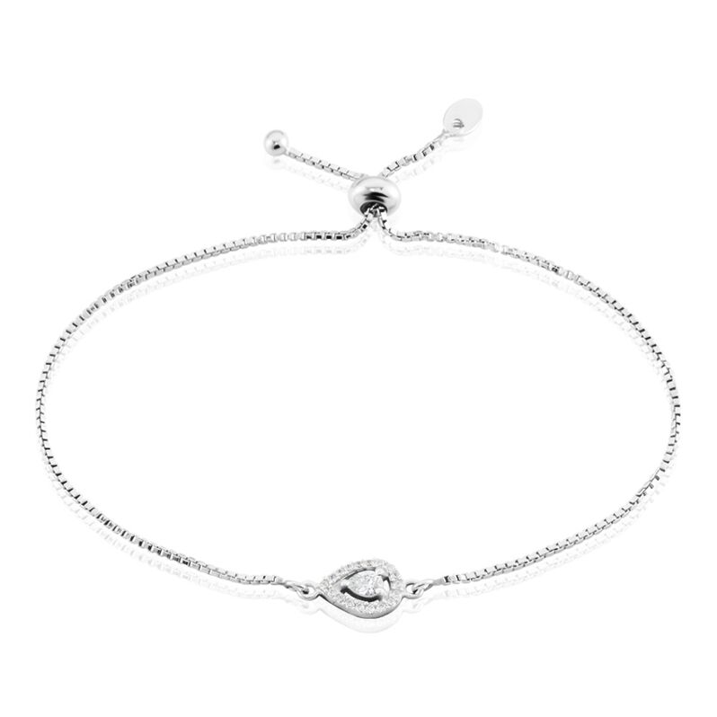 Bracelet Argent Weiss Andromeda Oxydes De Zirconium - Spannringe Damen | OROVIVO