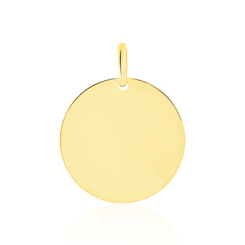 Pendentif Pastille Gravable Or Jaune - Spannringe Damen | OROVIVO