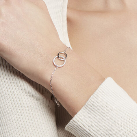 Damenarmband Silber 925 Zirkonia Kreis Valeriana - Armbänder mit Anhänger Damen | OROVIVO