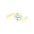 CARGA Damen Ring Gold 333 (8 Karat) Topas Blau 0,87 ct Oval