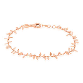 Damenarmband Silber 925 Rosé Vergoldet Blütenblatt - Armbänder Damen | OROVIVO