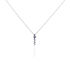 INA Damen Collier Silber 925 Zirkonia Multicolour 0,11 ct