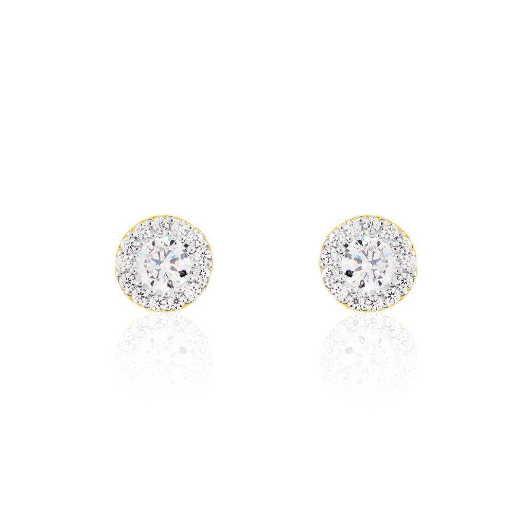Damen Ohrstecker Gold 375 Zirkonia  - Ohrstecker Damen | OROVIVO