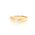 SANINA Damen Ring Gold 585 (14 Karat) Diamant Weiß 0,4 ct B 4,3 mm